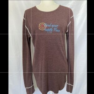 𝅺spiritual Fitness Just Be Purple long Sleeve Thermal Tee T-Shirt XL
